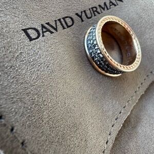 David Yurman Men's Ring in Black and Gold